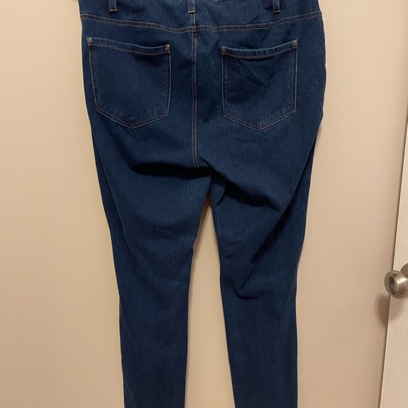 SOLD Terra & Sky Dark Wash Ankle Length Jeggings - Picture 2 of 3